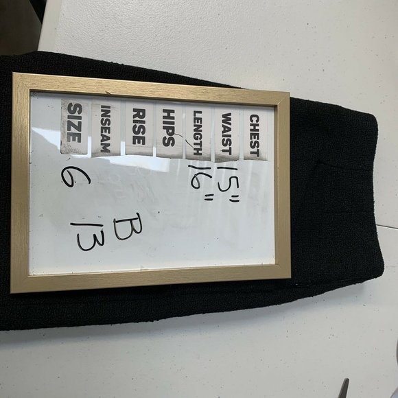 Outback Red Women Pencil Skirt Size 6 Black Mini Front Pockets Side Zip Up Lined - Picture 8 of 8